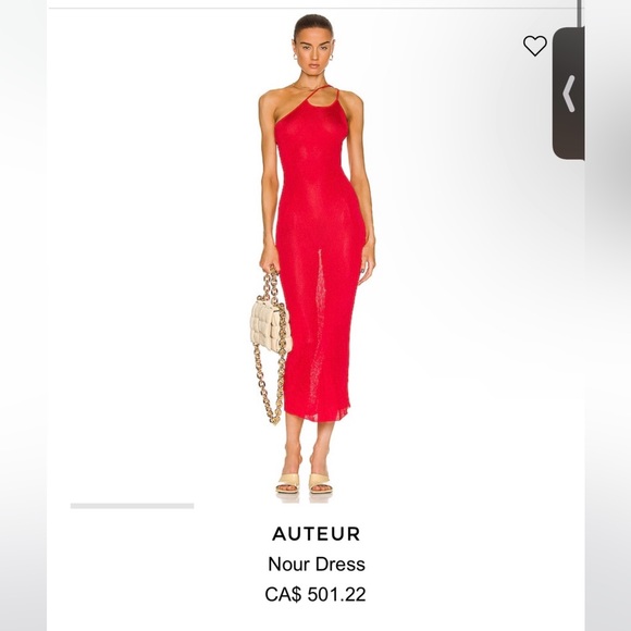 AUTEUR Nour Dress Red - Picture 1 of 3